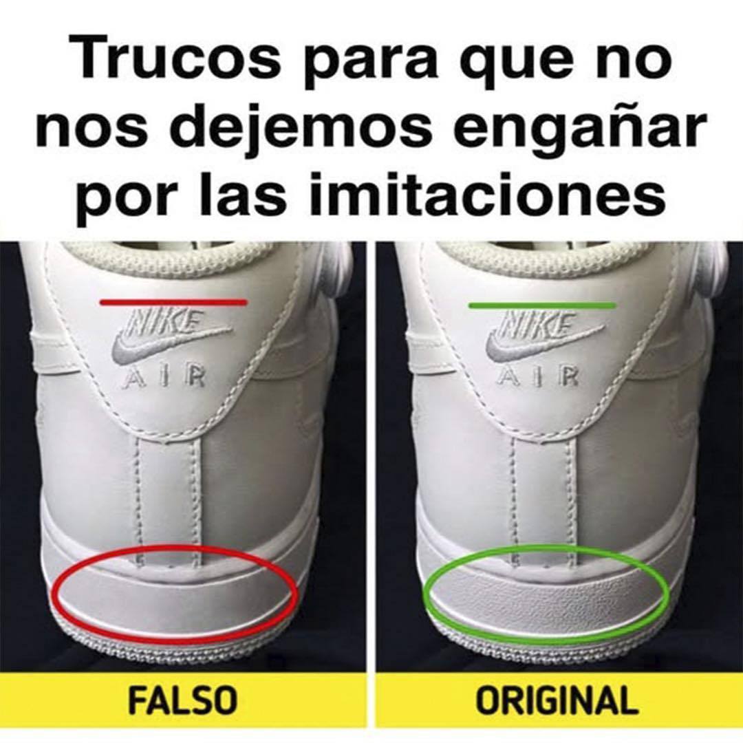 Comparación entre Nike Original y Falso